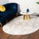 Glam Geometric White Silver Area Rug