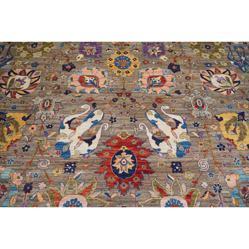 High-Quality Hand-Knotted Camel Area Rug