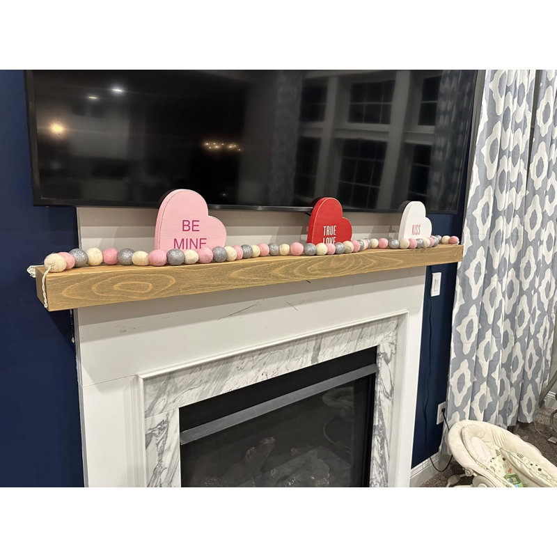 Anniek Fireplace Shelf Mantel, 48", Natural
