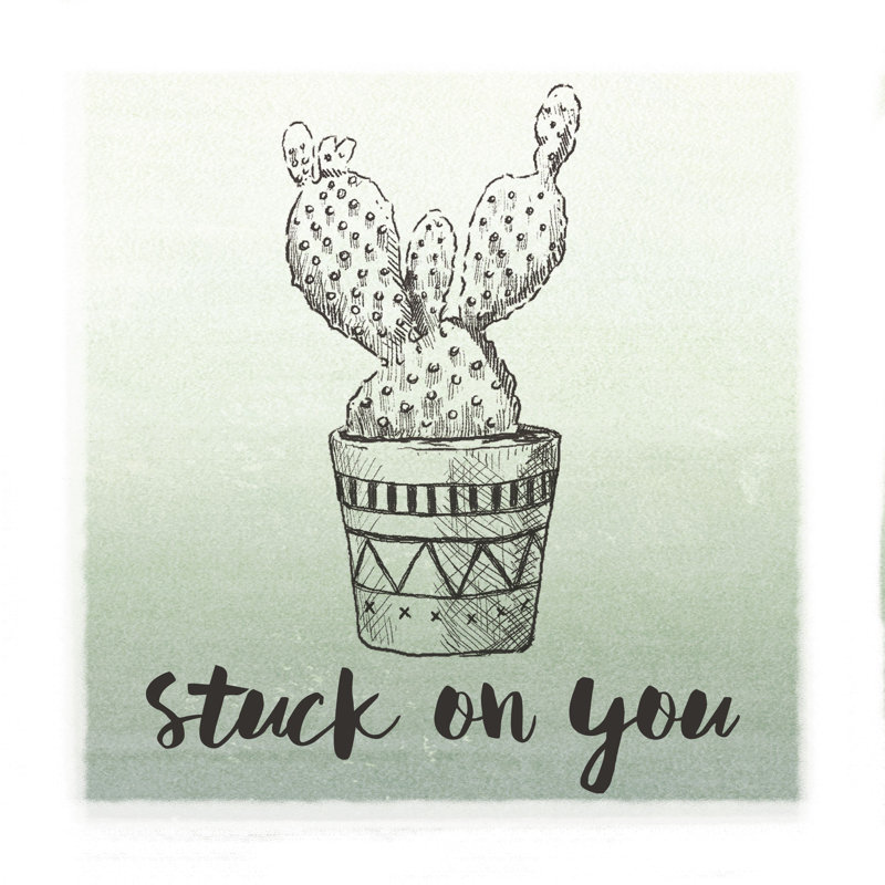 Stuck On You - Wrapped Canvas Painting, 51cm H x 51cm W x 3.8cm D