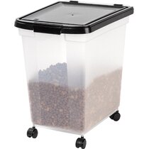 Amici Pet Buster Healthy Life Dog Food Large Galvanized Metal Storage Bin,  Airtight With Lid And Metal Handles, 17 Lbs Dry Food Capacity : Target