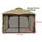 Universal APEX GARDEN Replacement Mosquito Netting For 10' X 12' Gazebo-72435850