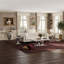 Ensemble de 4 tables de bout argentées, table d'appoint carrée de luxe avec 4 bases géométriques en miroir-584563887