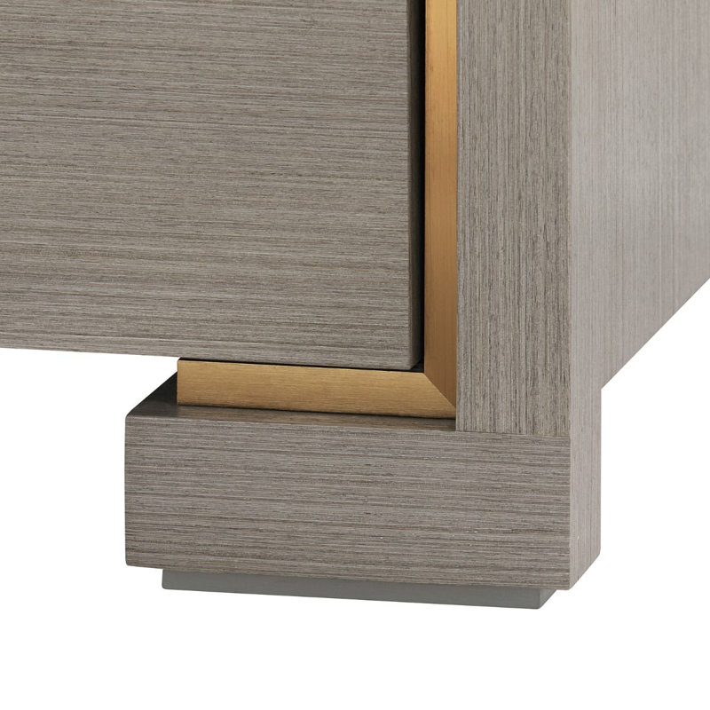 Blake 72.5'' W Solid Wood Sideboard, Taupe Gray