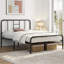 Metal-Framed Bed with High Headboard-1024030405-988561490