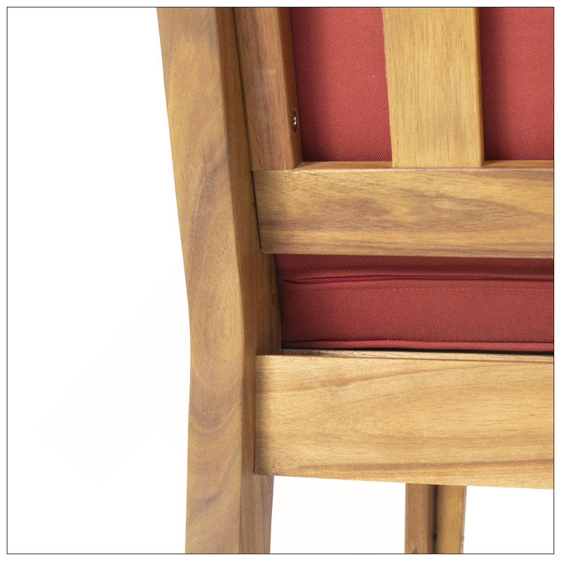 Table basse exquise en bois d'acacia avec un design à lattes pour une vie élégante