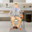 Chaise de douche antidérapante réglable en hauteur
