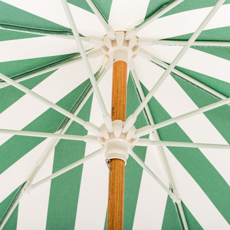 Amalfi Umbrella, Green/White 