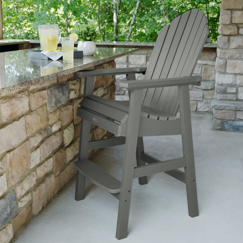 Tabouret de bar 29,25 po Caicos, Gris
