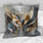 Abstract Shapes And Lines IV - Abstract Marble Printed Pillow-1542424751-1542448734