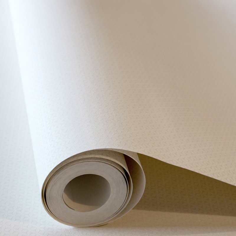 Urban Classics Collection Haga Metallic Geometric Vignette Stripe Wallpaper Roll, White