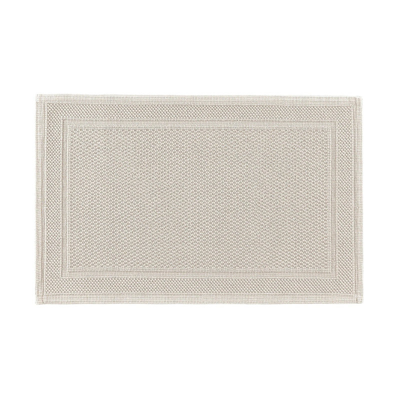 Bee Waffle Bath Rug, Fog, 20" W x 31" L