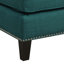 Fauteuil et repose-pieds bleu sarcelle Rodrige-994322203