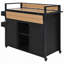 Chariot de barbecue extérieur en osier l 52,8 po-672962733