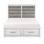 Lit plateforme antique et grand avec rangement pour pied de lit
