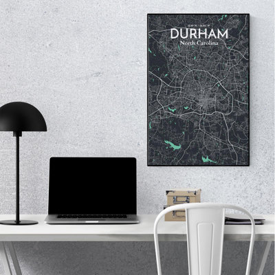 Durham City Map, impression