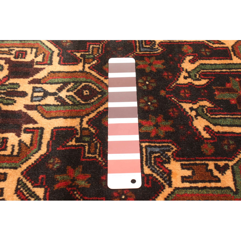 Tapis brun Teimani 2 pi 10 po x 4 pi 1 po