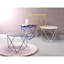 Metal Table For Any Space Requirement, With Round Tabletop And Triangle-Shaped Legs Lightweight Accent Triangle Requirement-225399626-225399628