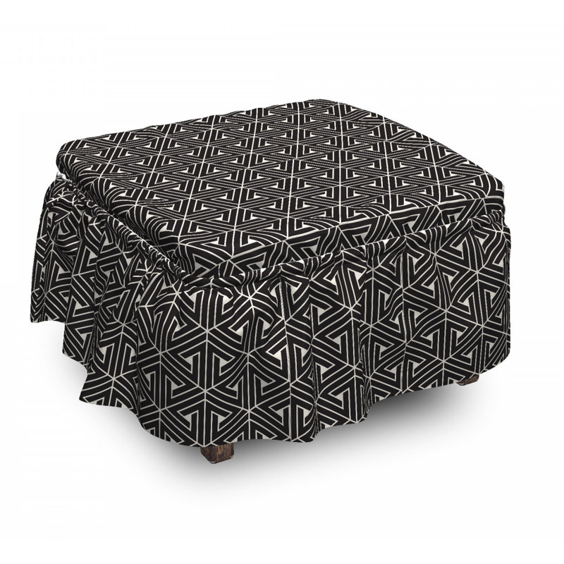 Housse pour repose-pieds abstract triangle shapes