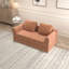 Futon convertible avec mousse à mémoire de forme et dossier coussiné, 4 places, robuste, pour la chambre à coucher, mousse pliante de détente, sièges, style décontracté, espace de vie principal