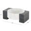 Cole And Grey Marble Round Geometric Tray With Black Rectangular Blocks-580377491