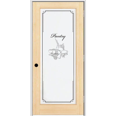 Unfinished Pine Pantry Door