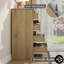 Commode 8 tiroirs en bois naturel avec poignées cachées, grande commode de rangement moderne pour chambre à coucher, salon, couloir, chambre d'enfant