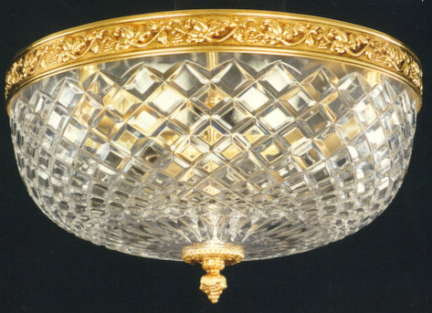 Crider Flush Mount, French Gold