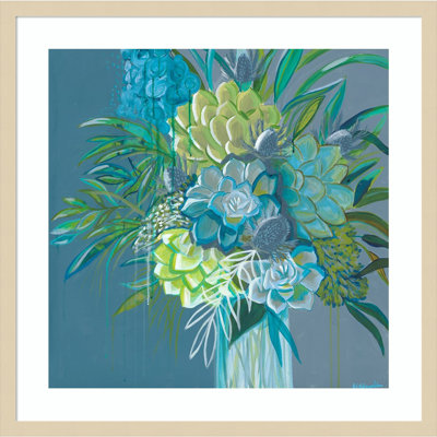 «Cool Blues» par Fab Funky, impression sur bois encadrée