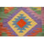 Tapis de couloir oriental réversible en laine Kilim 3 x 16