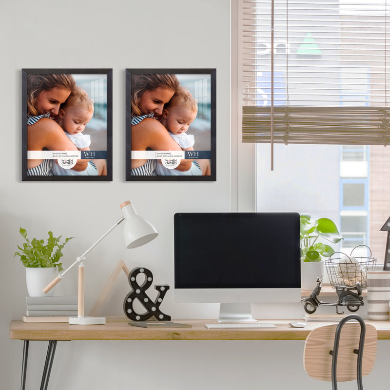 Wood Picture Frame - Set of 2, Ebony, 11" x 14"