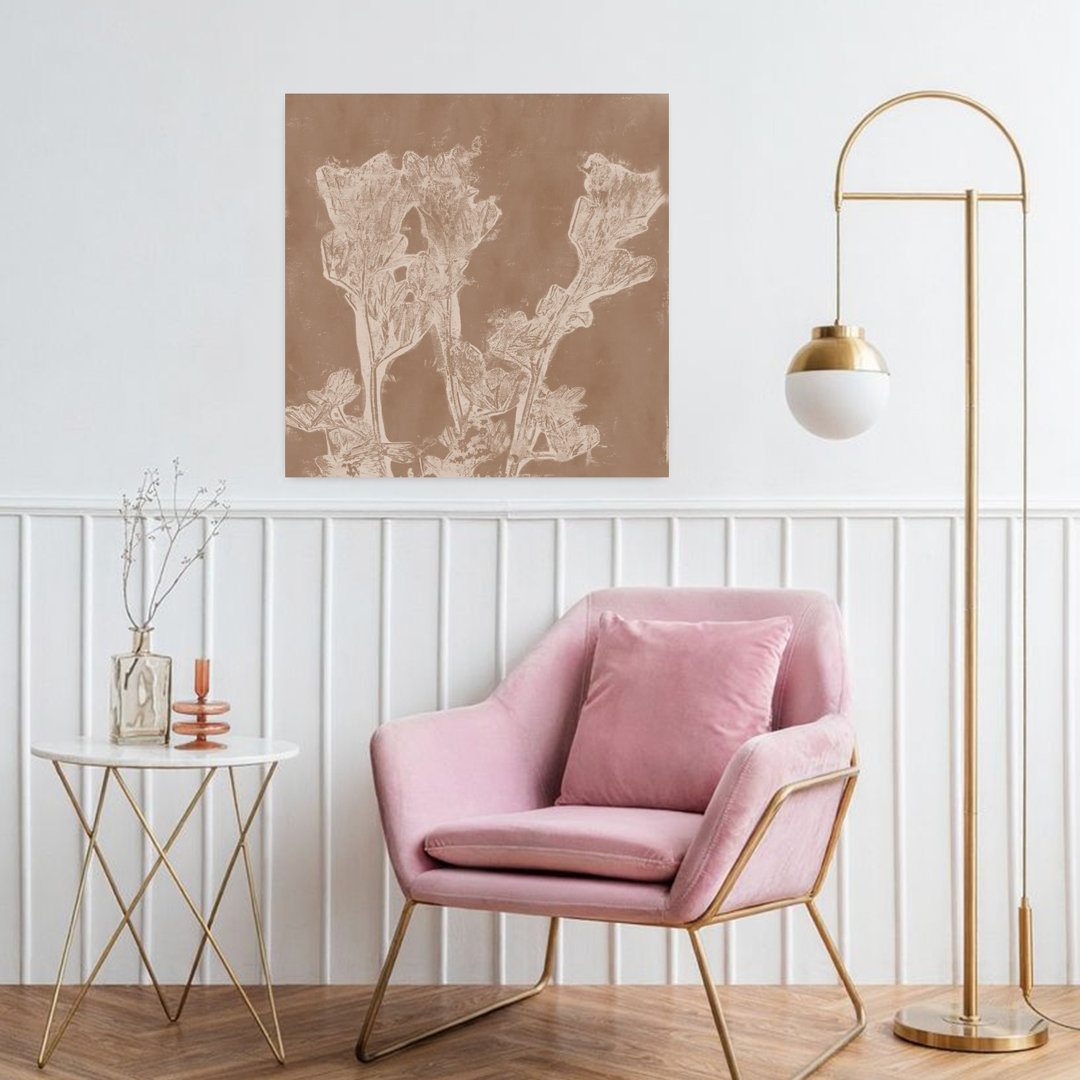 Sepia Botanical Forms Abstract Organic Rustic Nature Plant Wall Art Print