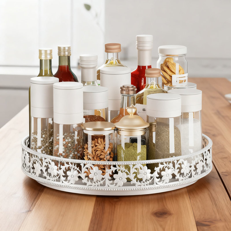 Plateau tournant Lazy Susan, Blanc
