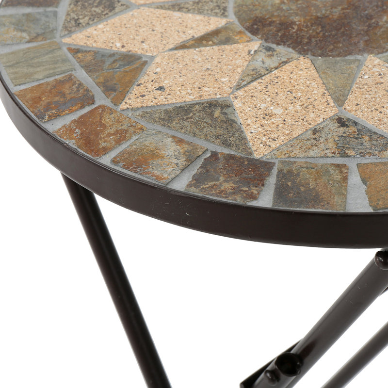 Ceramic Tile Side Table,Outdoor Use,Unique
