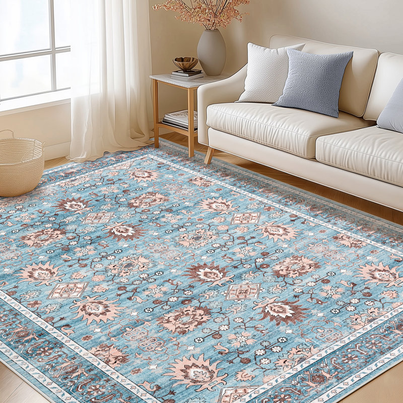 Tapis de salle à manger Garvee, Rectangle 5 pi x 7 pi