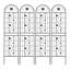2 Pack Metal Garden Trellis 71" X 19.7" Rustproof Trellis For Climbing Plants Outdoor Flower Support Black-1004492701