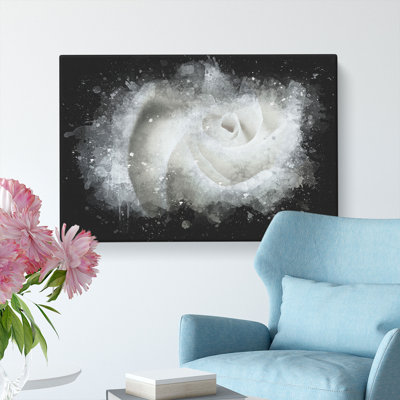 White Rose - Wrapped Canvas Print