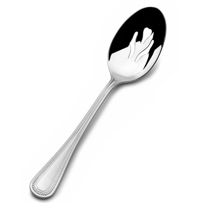 Wallace Continental Bead Pierced Serving Spoon