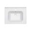 Plateau de meuble-lavabo simple 23,63 "x 18,63" avec 1 trou de robinet et trop-plein (lavabo seulement)