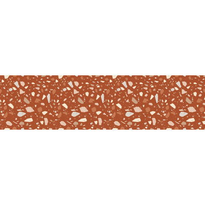 Rovshan Vinyl Machine Printed Area Rug