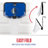 Franklin Sports NBA Dallas Mavericks Mini Over the Door Basketball Hoop