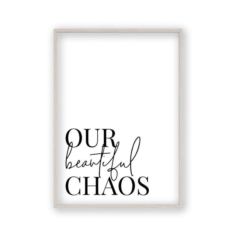 Print, 31 cm H x 22 cm W, White Oak Frame