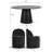 6 - Person Dining Table Sets With Round Table & 6 Upholstered Chairs-156726861-156726848