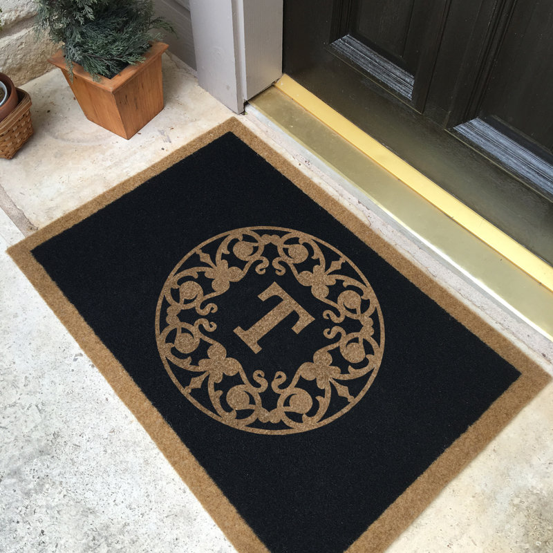 Tapis d'extérieur antidérapant en caoutchouc kaufman, Noir, 60 po x 36 po