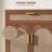 Sideboard Buffet Cabinet With Rattan Doors, Kitchen Storage Cabinet With Drawers And Adjustable Shelves For Dining Living Room, Walnut
