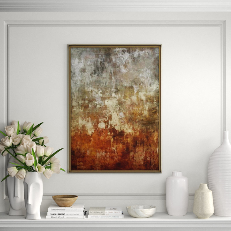A Soft Delicacy Hand Embellishment Silver Painting by Jean Kenna, Glass Coat, 33" H x 24" W