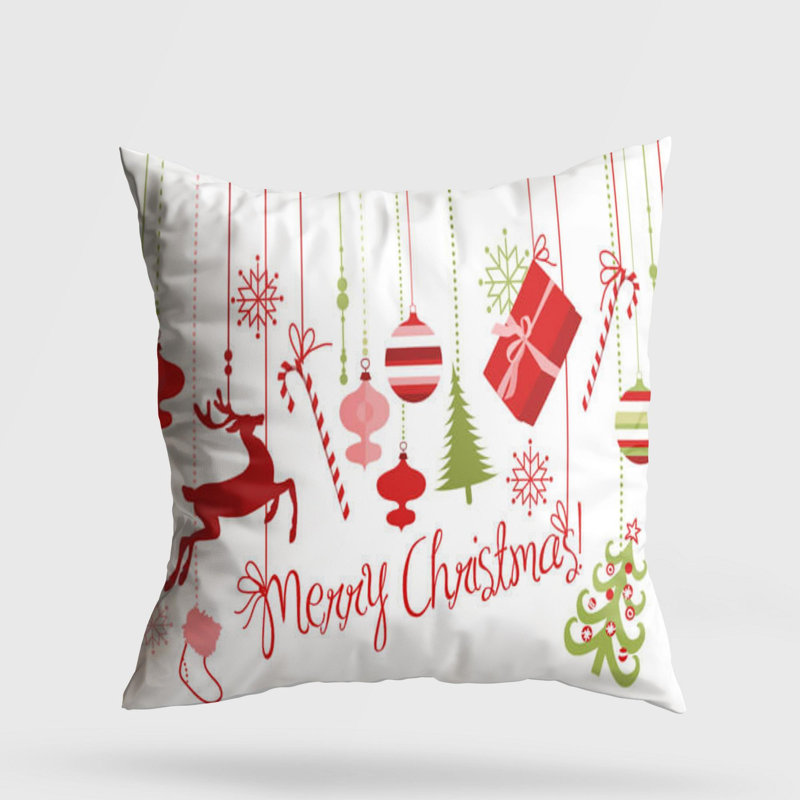 Coussin lavable de qualité supérieure, 17,0 x 17,0 pouces, 50% coton / 50% polyester, rembourrage en silicone, fermeture à glissière dissimulée | Doux, confortable et repassable | Parfait pour la décoration intérieure, le salon et la chambre à cou