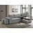 Modern Sleeper Sectional Sofa with Hidden Storage and Stool Seating