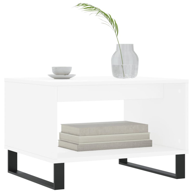 Azilynn Sled Coffee Table with Storage, White