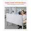 Panneau d'intimité de diviseur de bureau, cloison de bureau à pince 60 "x 24", panneau de cloison en PET, cloison d'intimité pour poste de travail avec 2 pinces de type C pour bureau, pièce robuste, bibliothèque
